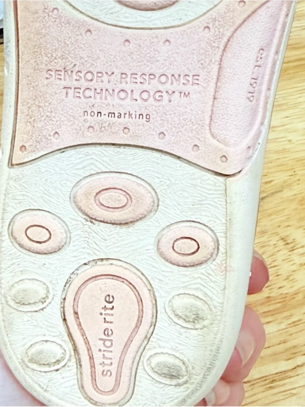 Stride Rite Coraline Light Pink Leather Double-Strap Mary Jane Shoes Size 7.5